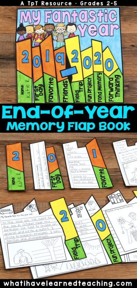 End Of The Year Memory Book Flap Book Classroom Memory Book Memory