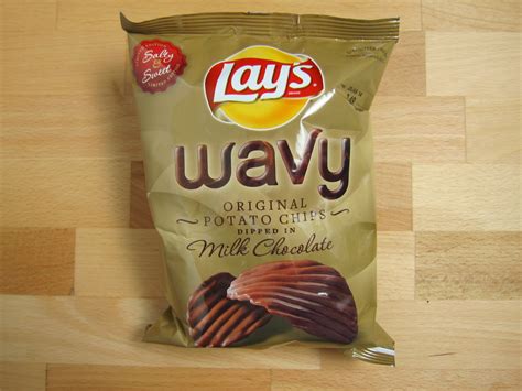 Review Frito Lays Milk Chocolate Dipped Wavy Lays Potato Chips