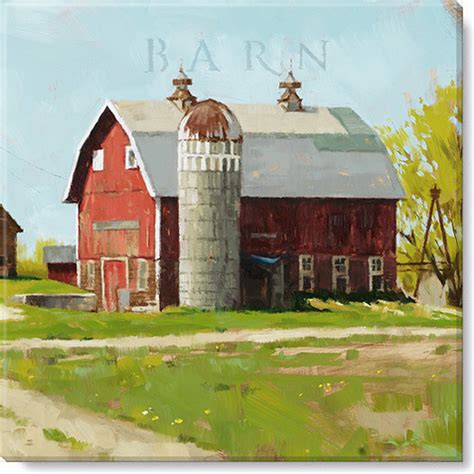 In addition to the barn, axial arts designed an indoor arena, cattle & hay barn, and a professional grade equipment workshop with living quarters above it. Barn Giclee Art Print | Barn Canvas Art Print by Artist ...