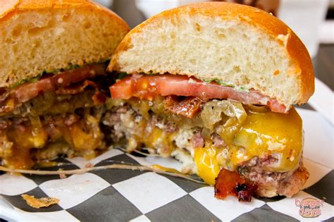 These burgers are juicy and full of flavor. BEEF BRIEF: brgr:shack's Juicy Lucy - Burger Days - A ...