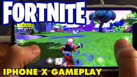 Fortnite Battle Royale On Iphone X Gameplay Youtube
