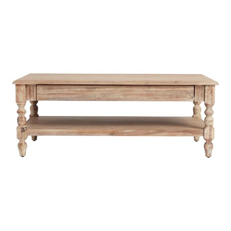 Everett Weathered Natural Wood Coffee Table World Market