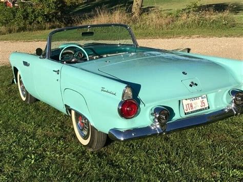 1955 Ford Thunderbird Blue 3 Speed Manual With Overdrive Both Tops