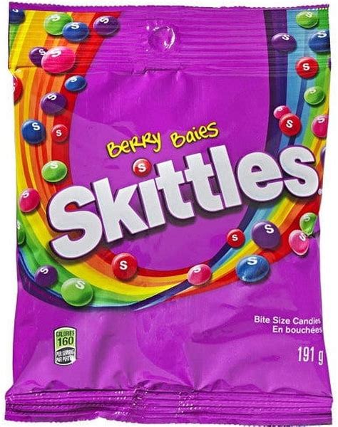 Skittles Berry Bite Size Candies Peg Bag 191g67 Oz Imported From