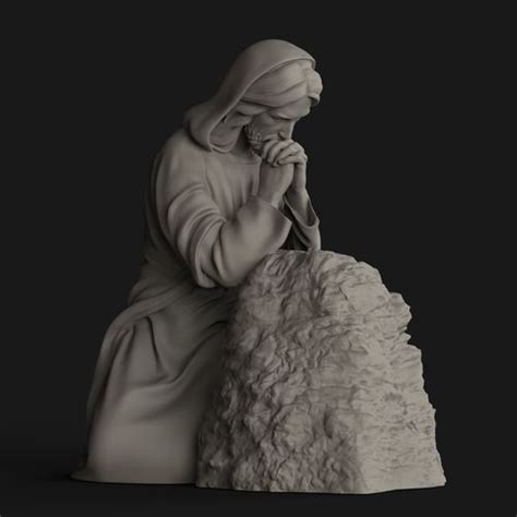 3d Print Model Jesus Praying Cgtrader