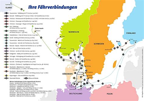 Fähren Skandinavien Autofähren Norwegen Dänemark Schweden Finnland