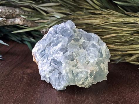 Raw Blue Calcite Chunk From Mexico 233 Blue Etsy Blue Calcite