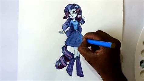 How To Draw My Little Pony Equestria Girls Rarity Youtube