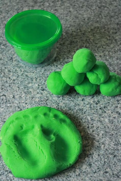 Green Play Dough Leprechaun Poop Free Printable