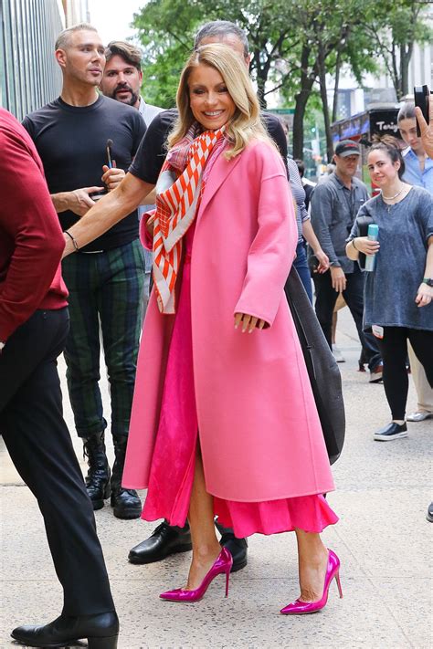 Kelly Ripa Outside The Live With Kelly And Mark At Abc Studios In New
