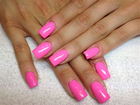 Pin By Jordyn On Nails Pink Nail Colors Pink Gel Nails Barbie Pink