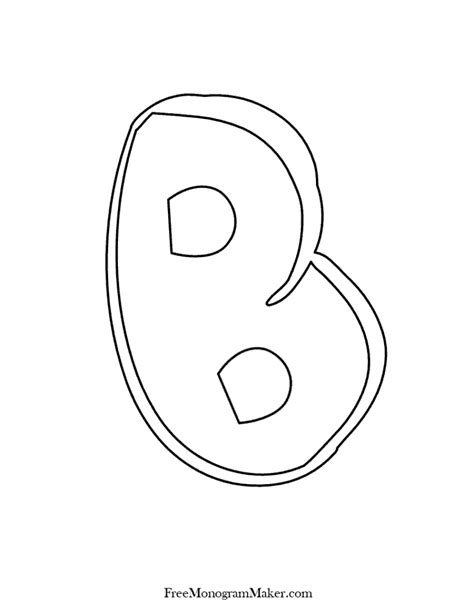 Bubble Letter B