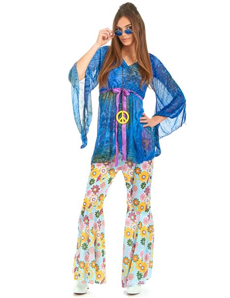 Costume Flower Power Hippy Donna Costumi Adulti E Vestiti Di Carnevale Online Vegaoo