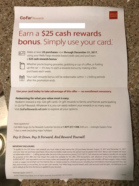 Wells fargo is the fourth largest bank in the u.s. Targeted Wells Fargo $25 Bonus For Making 25 Purchases ...