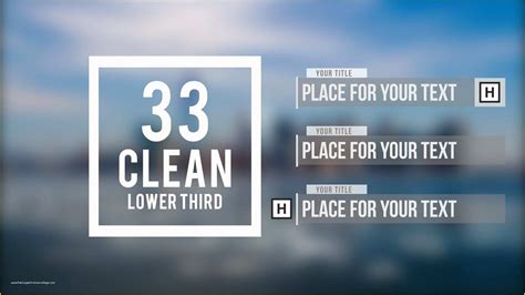 Lower Third After Effects Templates Lasiset