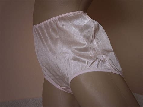 Gorgeous Pure White Full Soft Silky Nylon Satin Panties Knickers Os Ebay