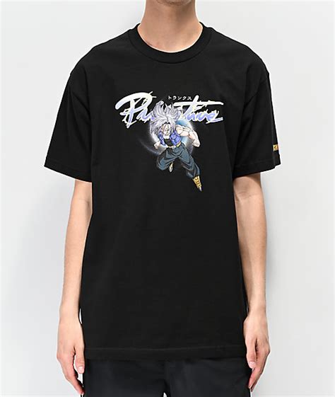 Primitive and dbz collaboration graphics screen printed at the left chest and back. Primitive x Dragon Ball Z Nuevo Trunks Black T-Shirt | Zumiez