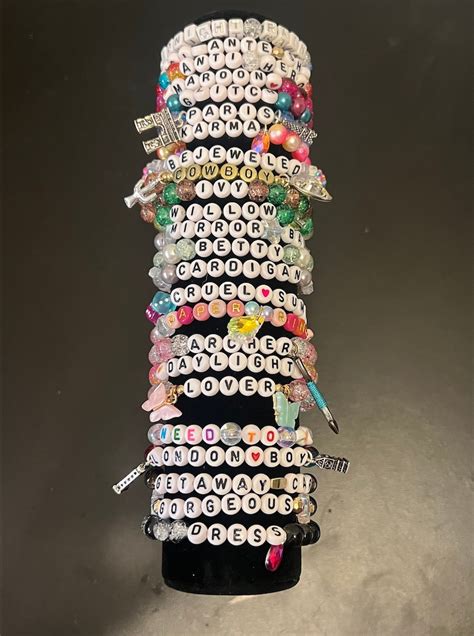 5 Pack Taylor Swift Eras Tour Friendship Bracelets Etsy Australia