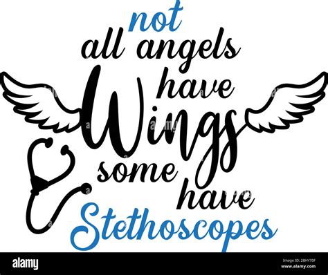 Not All Angels Have Wings Some Have Stethoscopes Scrapbooking Embellishments Pe