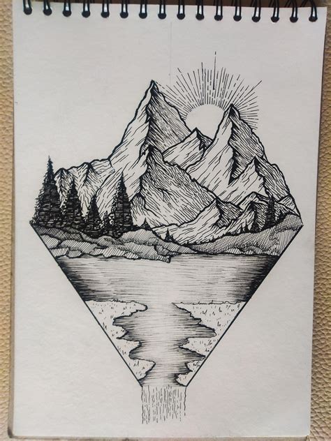 Pin On Projekty Do Wypróbowania In 2024 Geometric Mountain Tattoo