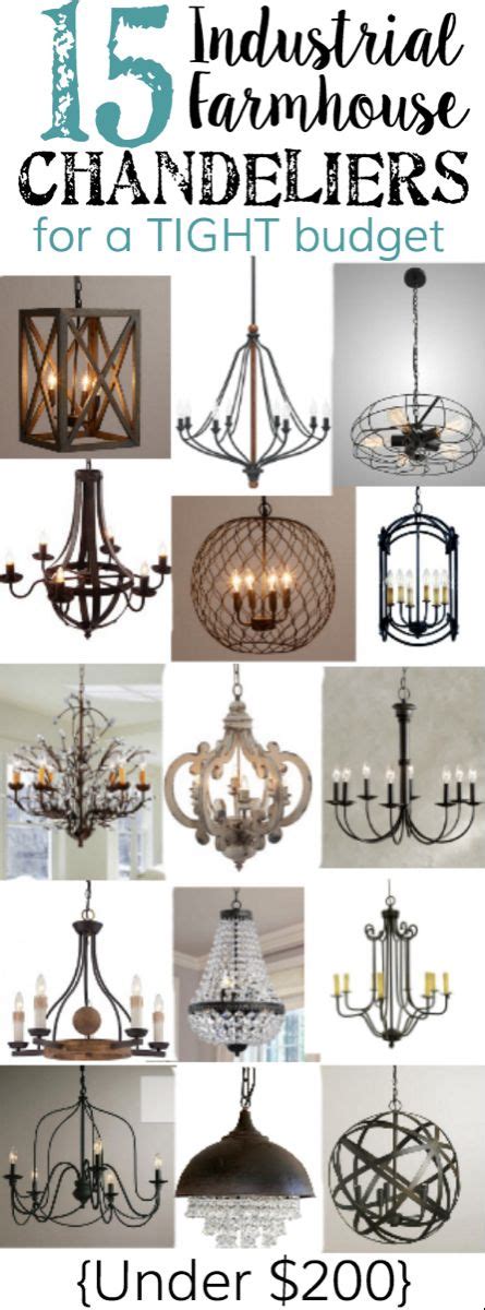 15 Industrial Farmhouse Chandeliers For A Tight Budget Bless Er House