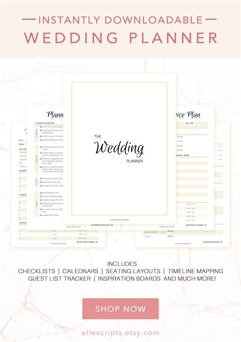Free Wedding Planner Printables