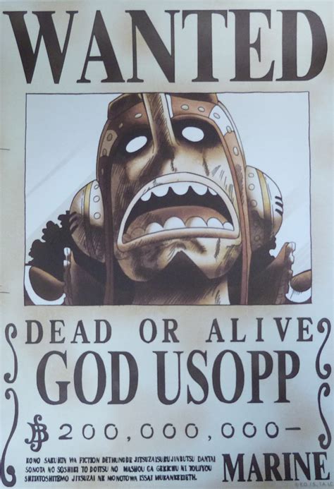 One Piece Wanted Poster Usopp New World