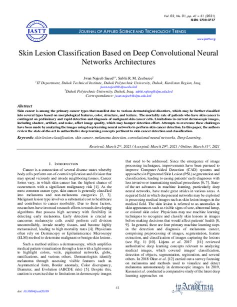 Pdf Skin Lesion Classification Based On Deep Convolutional Neural
