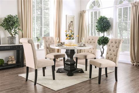 Round Marble Dining Table Set For 4 Foter