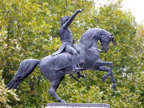Equestrian Statue Of José De San Martin In Madrid Spain