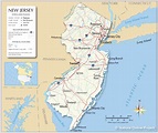 New Jersey Map - States And Cities Maps