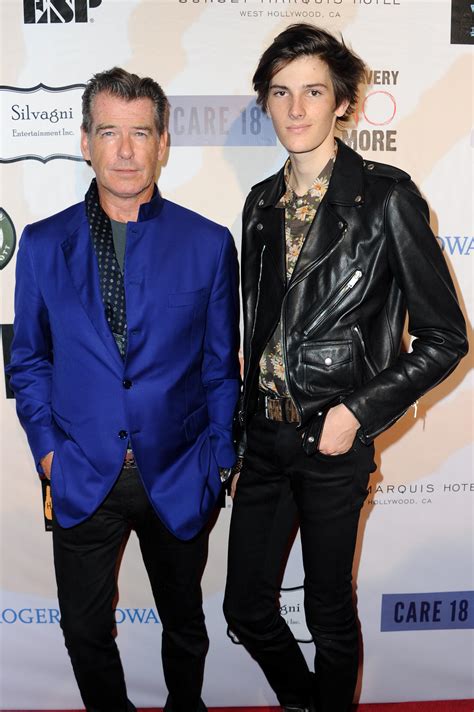 Pierce Brosnan And His Son Model Dylan Brosnan Attended The Rock Club Going Up See The 20