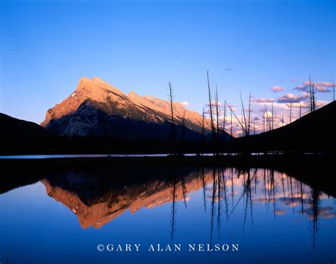 Mt Rundle And Vermillion Lake Banff National Park Alberta Canada