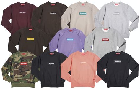 Heres How Quickly Supremes Fw18 Box Logo Crewnecks Sold Out Atelier