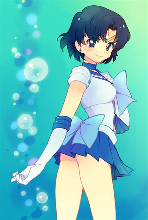 Mizuno Ami And Sailor Mercury Bishoujo Senshi Sailor Moon Drawn By