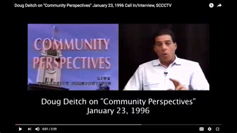 Douglas Deitch 1996 2nd District Santa Cruz Supervisor Candidate On