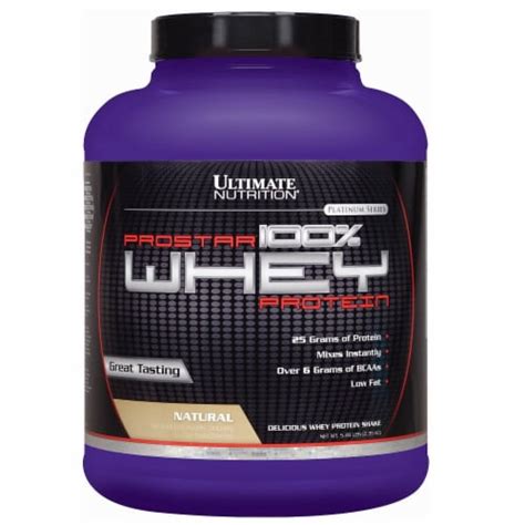 Ultimate Nutrition Prostar Natural 100 Whey Protein Shake Powder 5 Lb Kroger