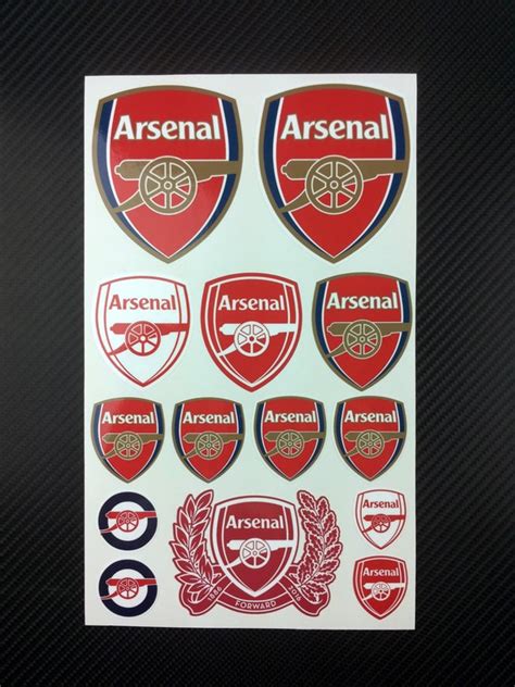 Arsenal Stickers High Quality Decals Football Club Laminated