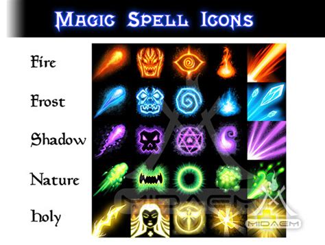 Magic Spell Icons 2d 아이콘 Unity Asset Store