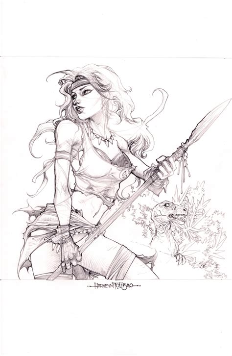 Savage Land Rogue By Harvey Tolibao In Alan Hamilton S FOR SALE LIMITED TIME Comic Art