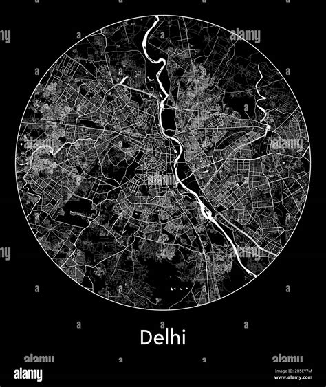 Map Of Delhi Hi Res Stock Photography And Images Alamy