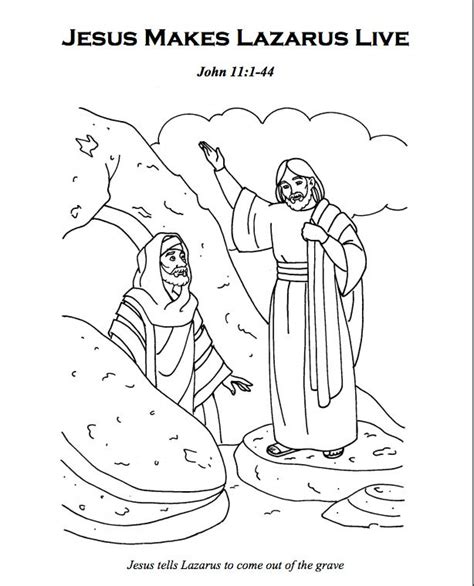 Miracles of jesus returning bethany and raised lazarus from the dead coloring page. 31 best images about Raising of Lazarus - Lent 2016 on ...