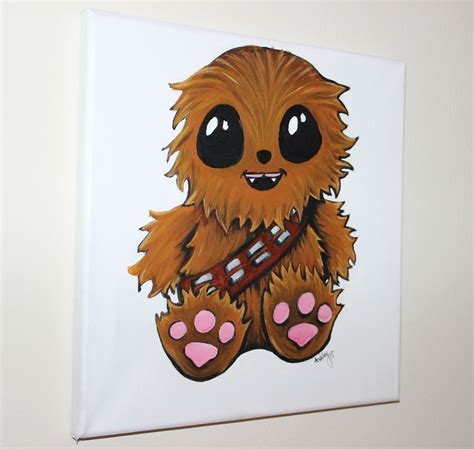 I Made A Chibi Chewie Chewbacca Painting The Cute Hurts