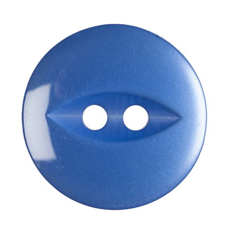 Buttons Fish Eye Polyester 16mm Royal Blue Trimits Loose Buttons