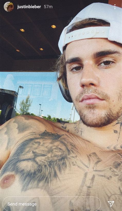 Justin Bieber Goes Shirtless In His Instagram Story Beliebers Just