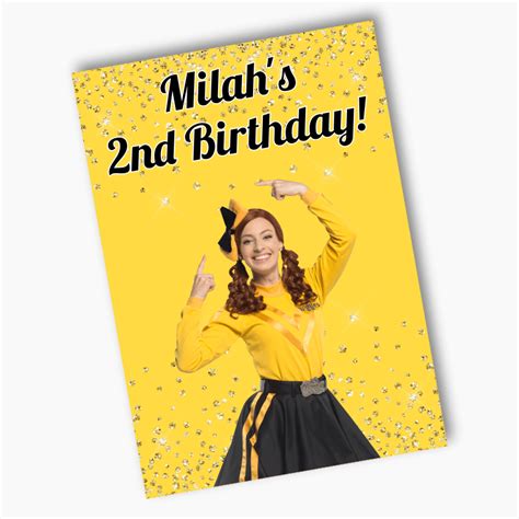 Personalised Emma Wiggle Birthday Party Posters Shop Now Katie J