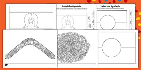 Free Naidoc Week Mindfulness Colouring Sheet And Flag Colouring Pages