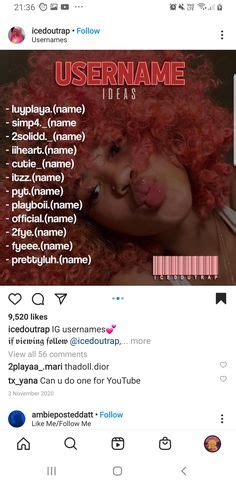Aesthetic Name Ideas Name For Instagram Usernames For Instagram