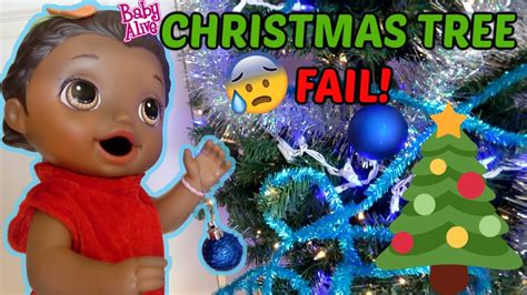 Baby Alive Decorates A Christmas Tree The Lilly And Mommy Show Funny