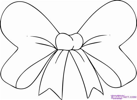 Pix For Hair Bow Outline Coloring Home